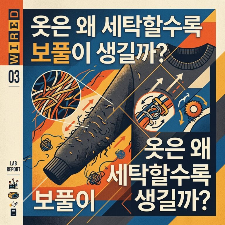 ai thumbnail poster 옷은 왜 세탁할수록 보풀이 생길까 1786757866