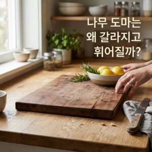 ai thumbnail photography 나무 도마는 왜 갈라지고 휘어질까 1788228568