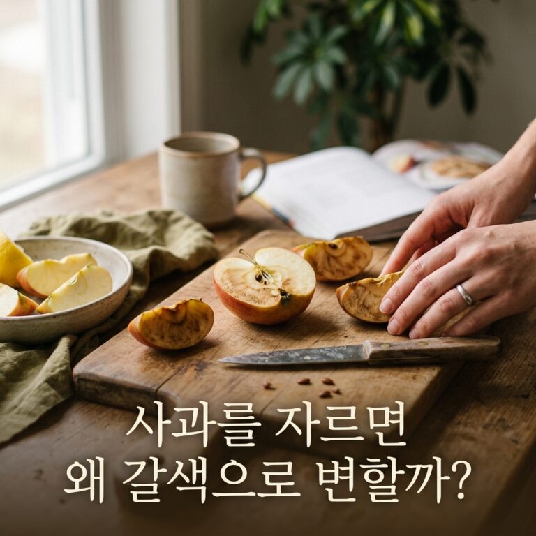 ai thumbnail photography 사과를 자르면 왜 갈색으로 변할까 1788240787