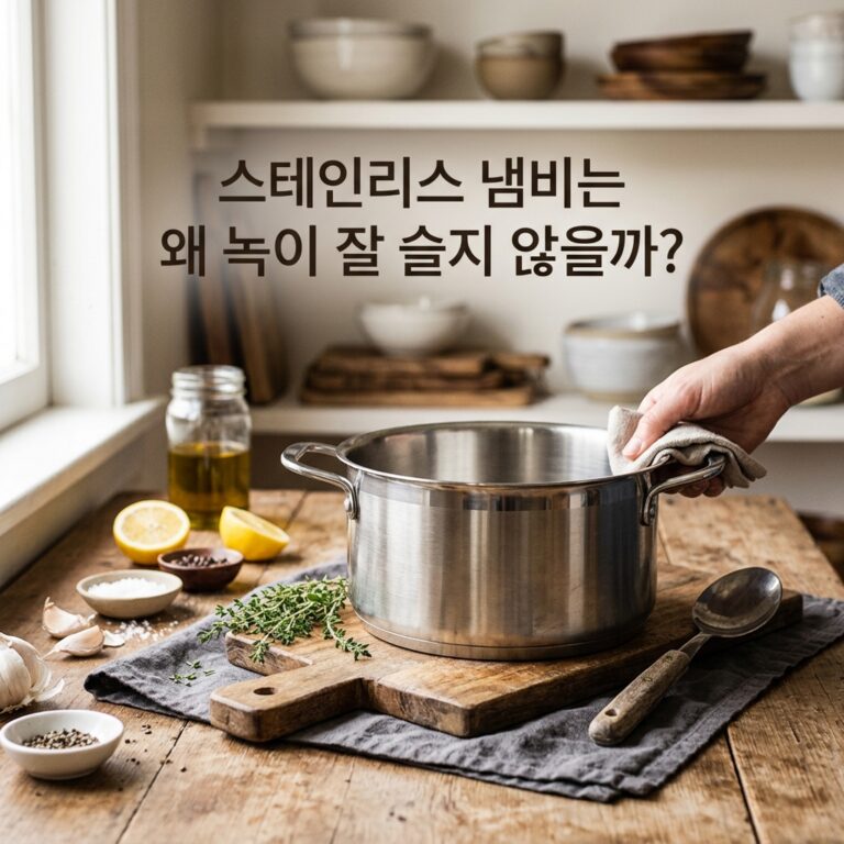 ai thumbnail photography 스테인리스 냄비는 왜 녹이 잘 슬지 않을까 1788237546