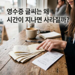 ai thumbnail photography 영수증 글씨는 왜 시간이 지나면 사라질까 1789190489
