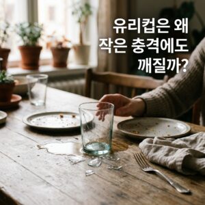 ai thumbnail photography 유리컵은 왜 작은 충격에도 깨질까 1788239515