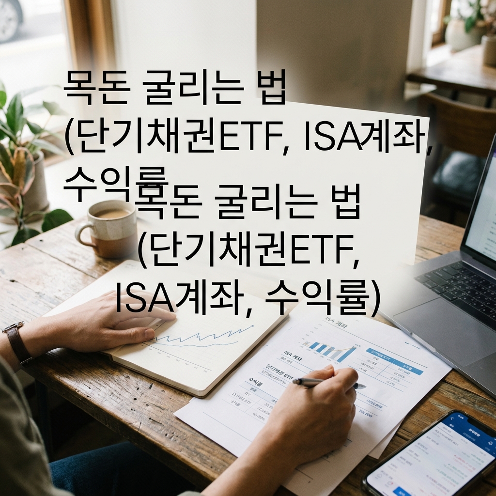 ai thumbnail photography 목돈 굴리는 법 단기채권ETF ISA계좌 수익률 1791356573